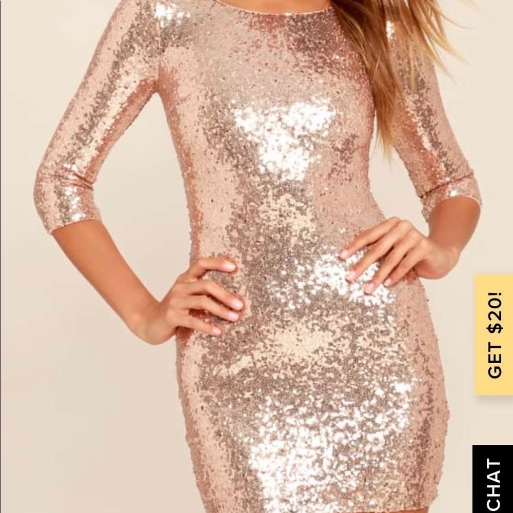 Blue sequin dress same one in different color